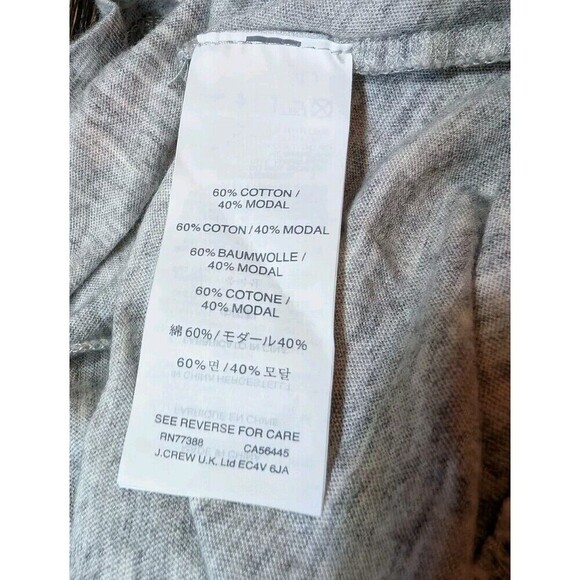NWOT J Crew Gray T Shirt Orange Beaded Lips XXS - Picture 4 of 8